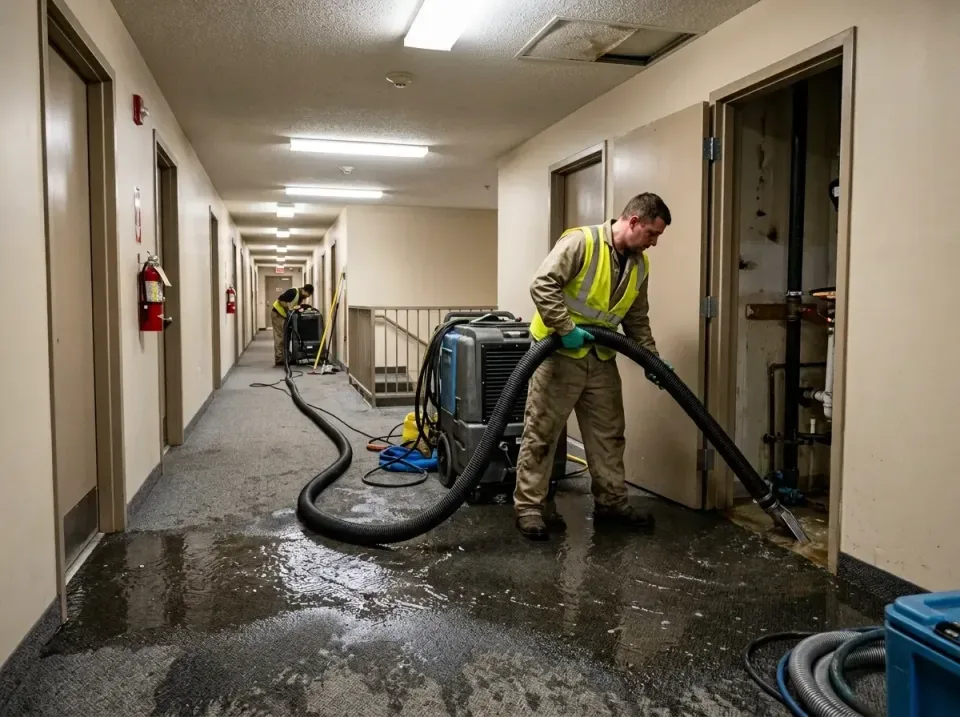 multi-unit-apartment-hallway-f-005 — frequently asked questions, Emergency Burst Pipe Water Extraction & Removal in Mount Do…